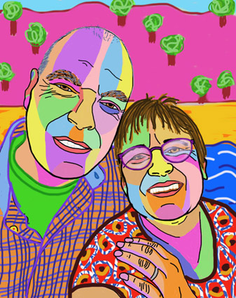 Digital portrait, drawn on the ipad